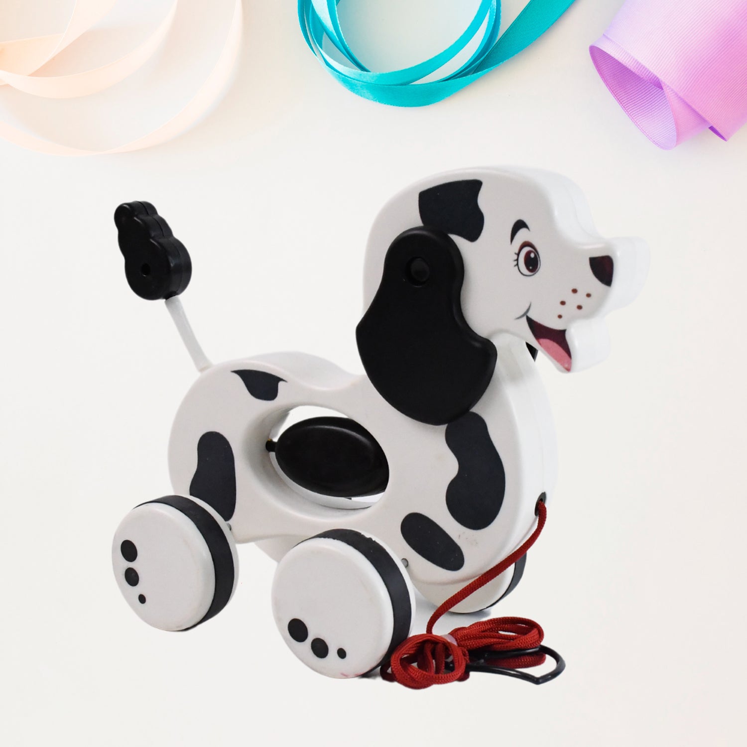 Dog Pull Along Toddler Toy With Attractive Design (1 Pc) Dog Pull Along Toddler Toy With Attractive Design (1 Pc)
